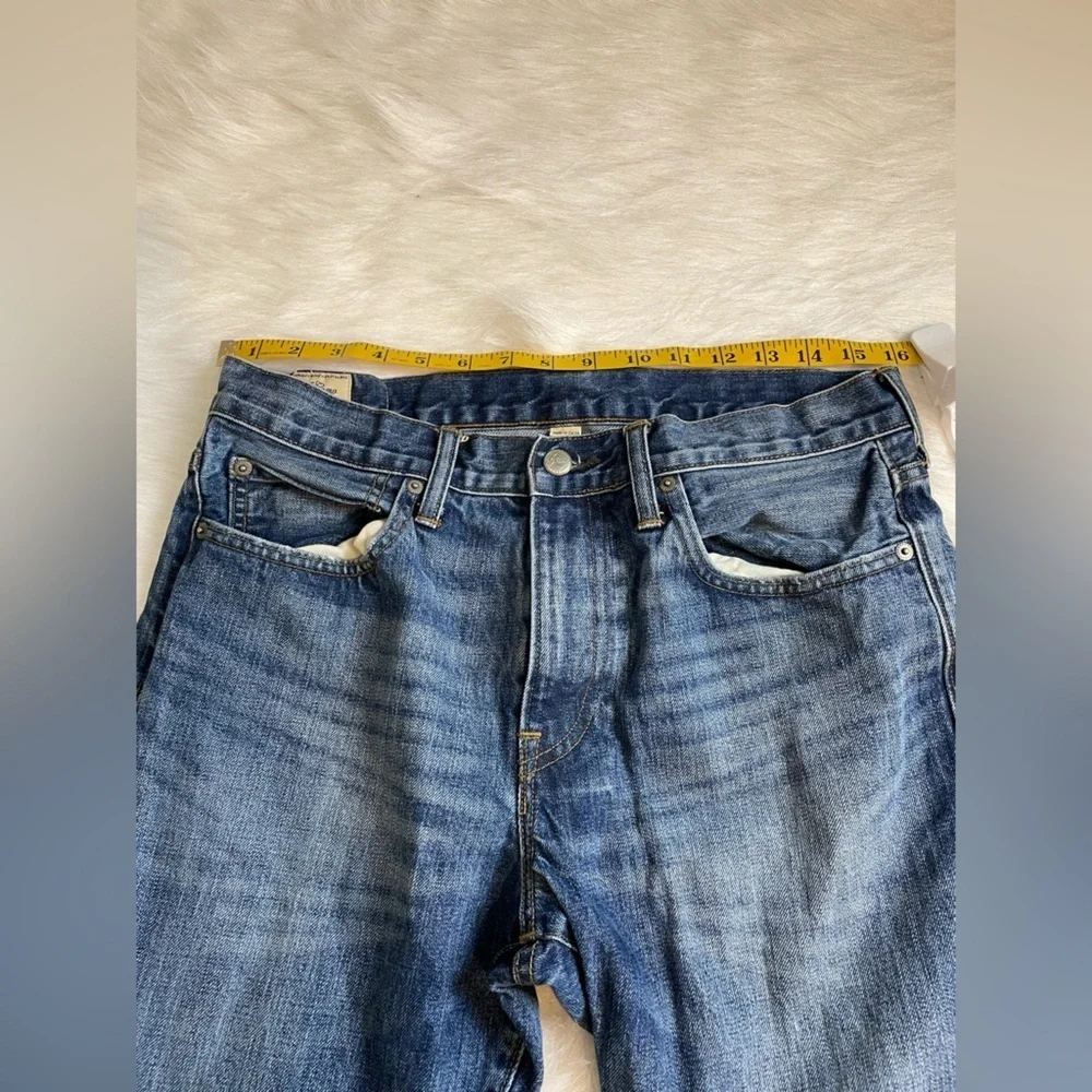 J Crew Japanese Kaihara Blue Denim Jeans 32 x 30